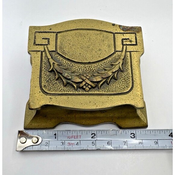 Vintage Art Nouveau Bronze Stamp Box - Picture 12 of 15